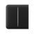 Ajax SIDEBUTTON 2GANG BLACK